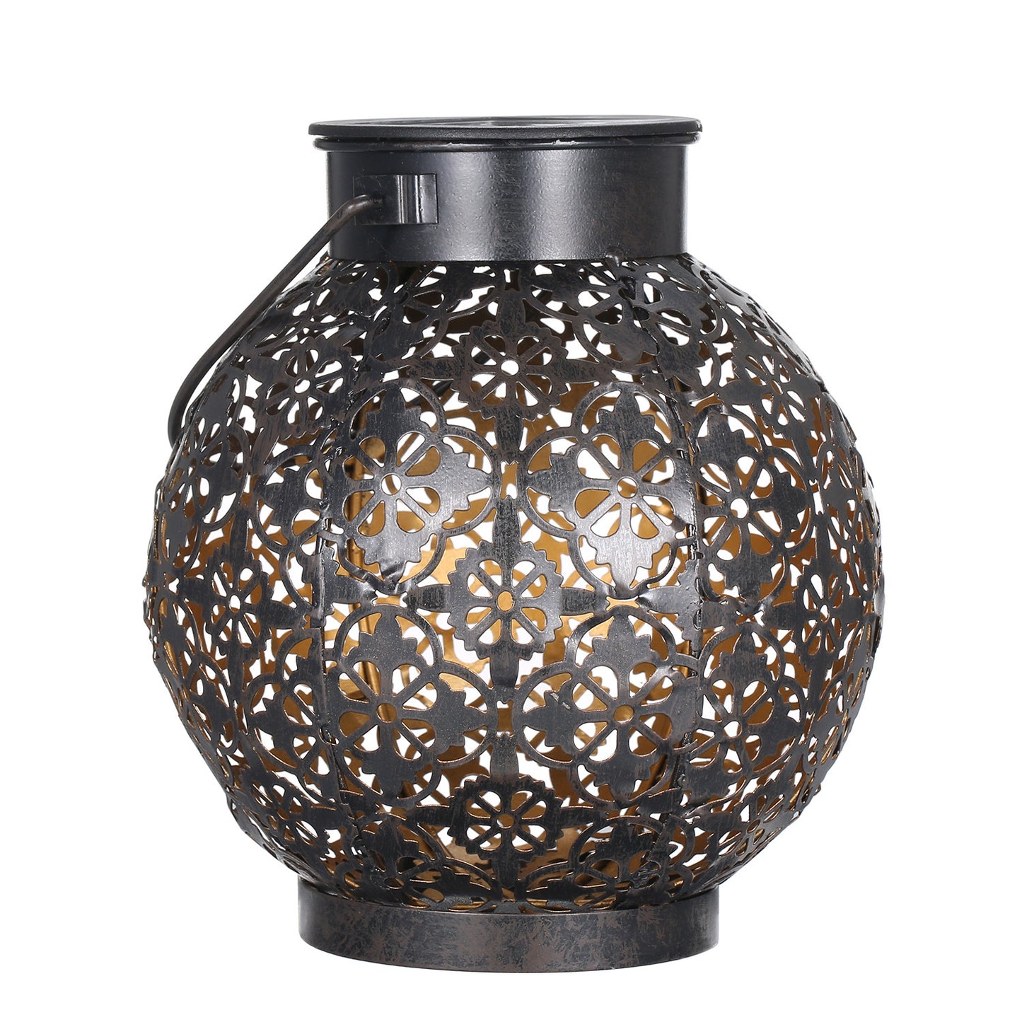 Solar Lantern LED Wrought Iron Lantern